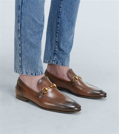 gucci loafer men brown|men's Gucci jordaan loafer.